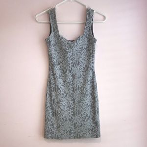 Grayish blue lace free People Dress